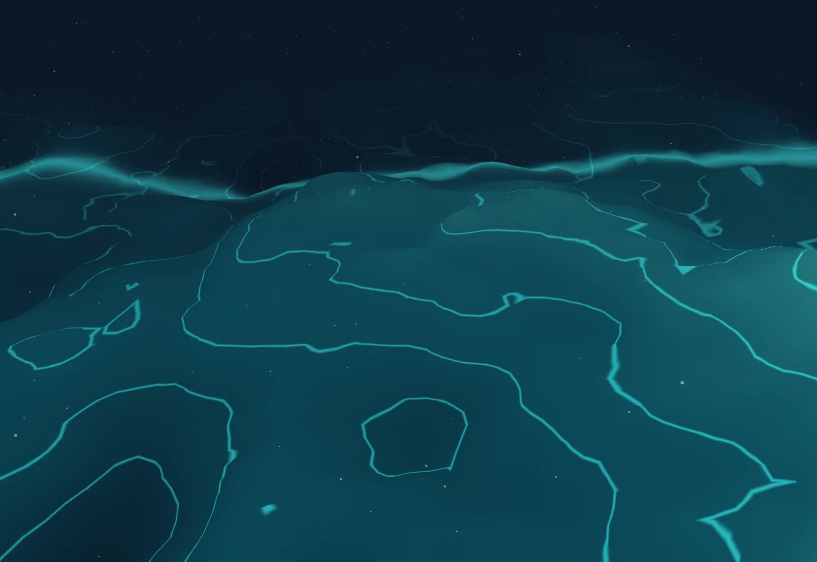 Sonar sweep over the seabed