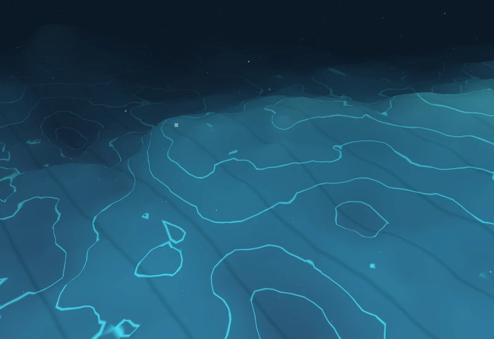 Survey lines over a mapped seabed